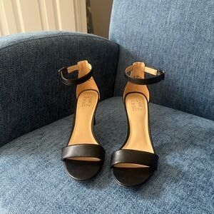 Naturalizer Black Ankle-Strap Heels